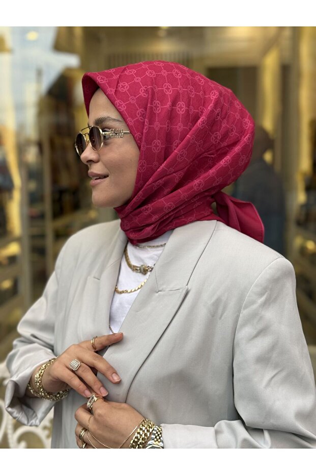 Elegance Monogram Eşarp - 3