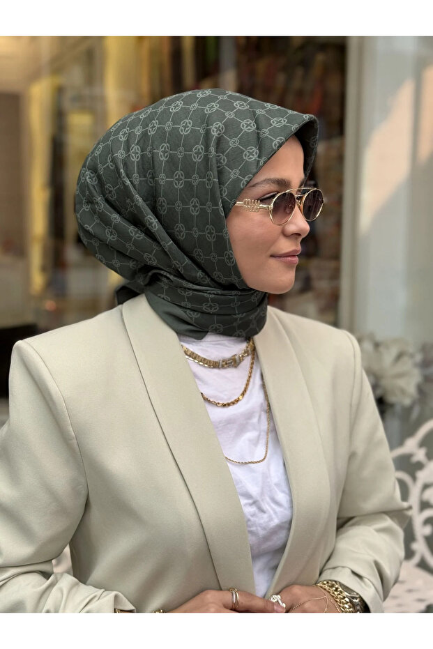 Elegance Monogram Eşarp - 1