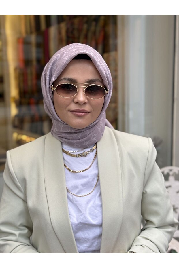 Elegance Monogram Eşarp - 3