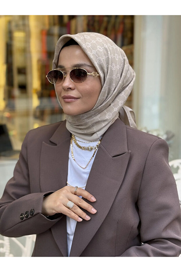 Elegance Monogram Eşarp - 3