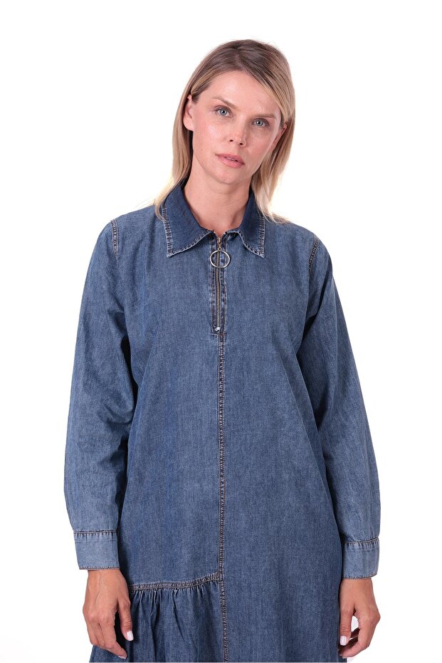 Denim Dress Dark Blue
