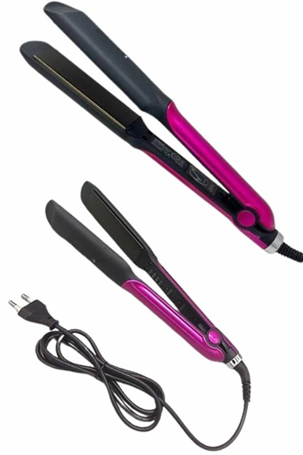 مكواة مسطحة من السيراميك احترافية مع ميزة الأيونات، مريحة للاستخدام اليومي - 4