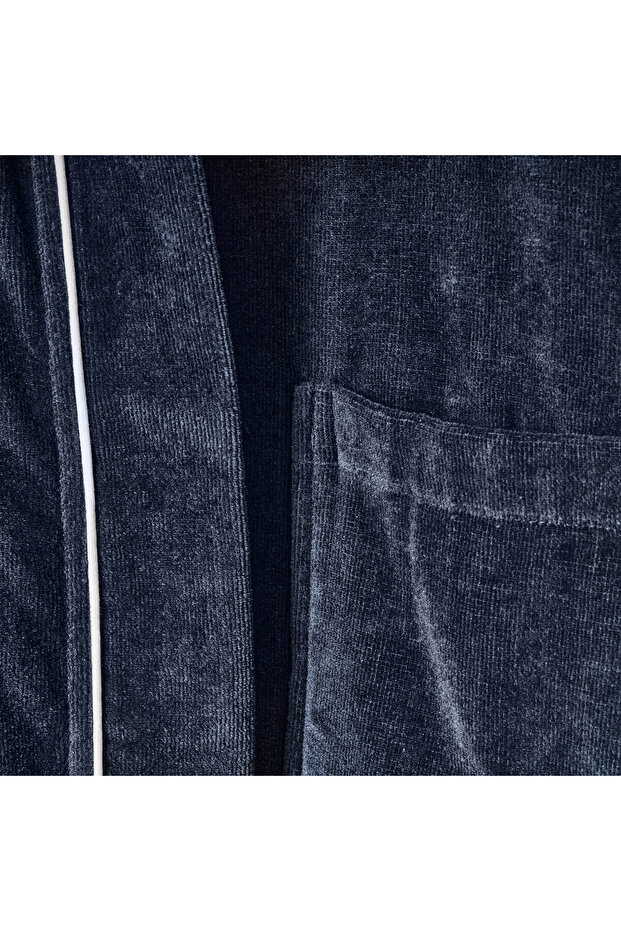 روب ناعم - رمادي - مقاس S/M - 3