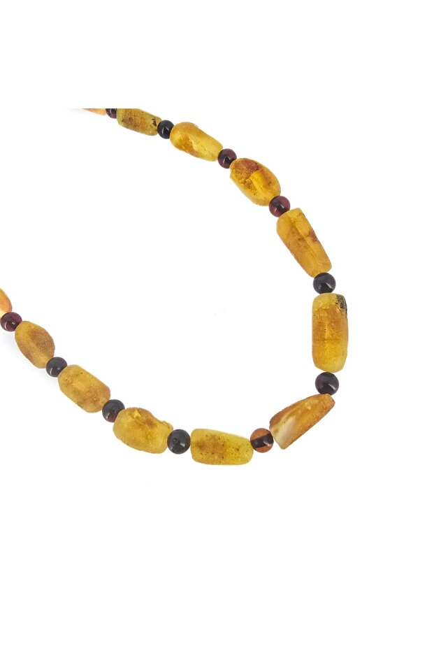 4X8 mm Matte Rectangular Yellow String Amber - 1