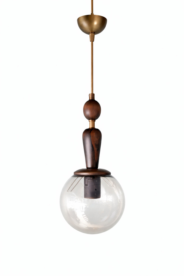 Ahşap avize Hazal tekli - 1