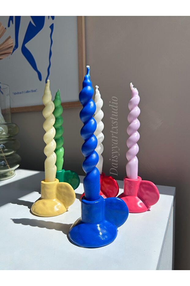 Mavi mumluk şamdan - 1