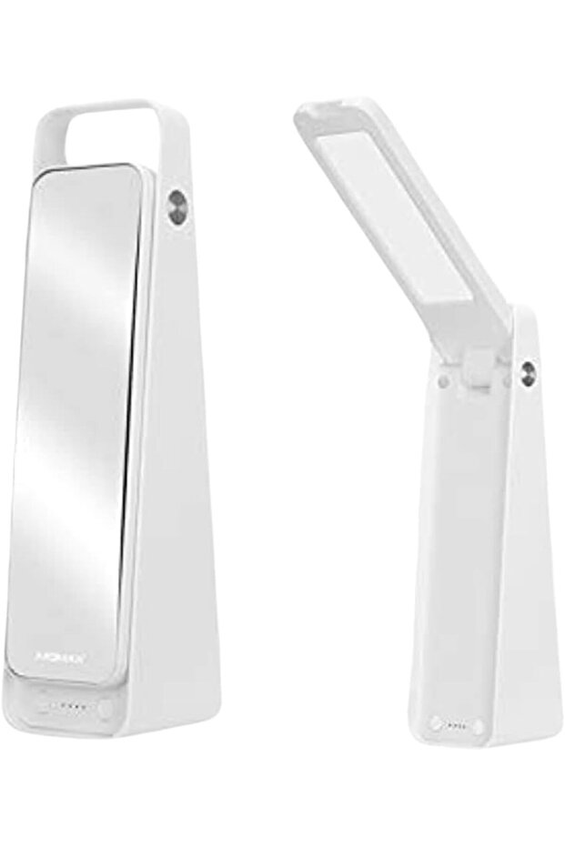 White Desk Lamp - White Light, USB Charging, Touch Control, Adjustable Arm, Home Office Light, Compa