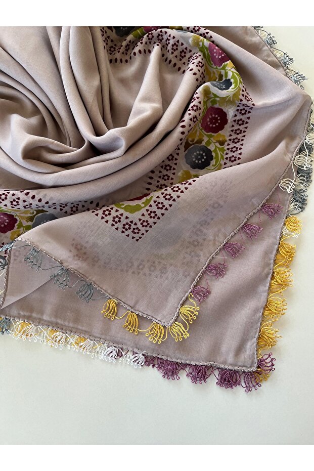 Handcrafted Needle Embroidered Writing/Needle Embroidery/Needle Work Yemeni/Handcrafted Cheesecloth/Head Cover