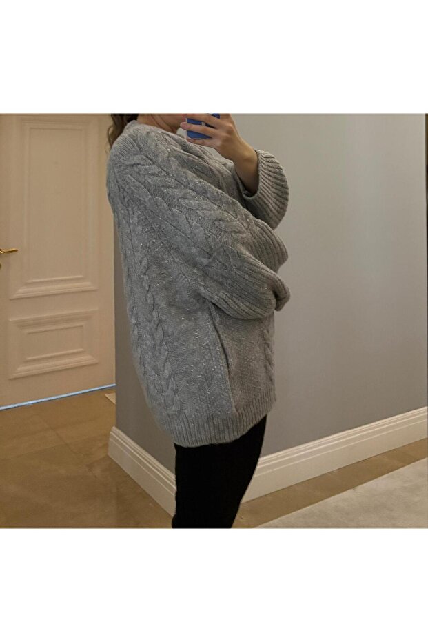 SİMLİ TRİKO KAZAK (OVERSİZE) - 4