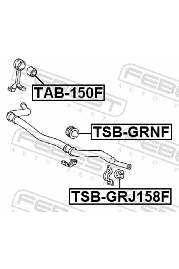 جلبة وصلة التثبيت الأمامية - TAB-150F - 3