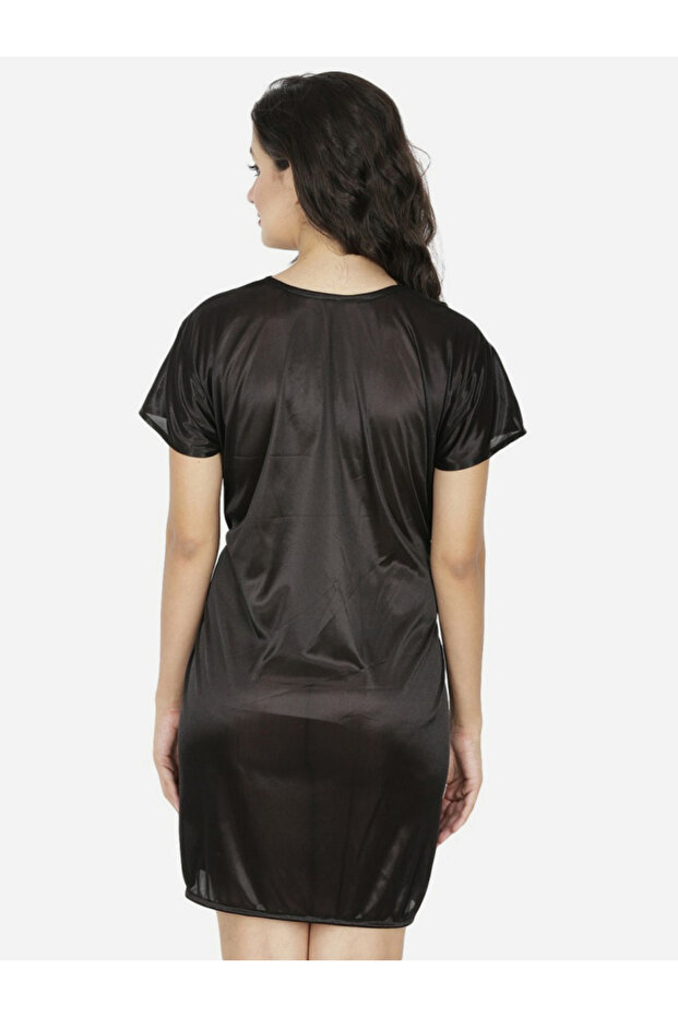 روب ساتان سادة بحزام - 3