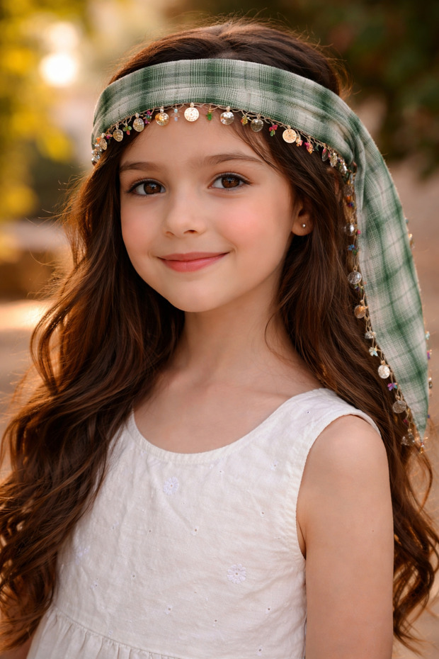 Local Handmade Bandana | Traditional Patterned Hair Accessory | Compatible with Children & Adults
