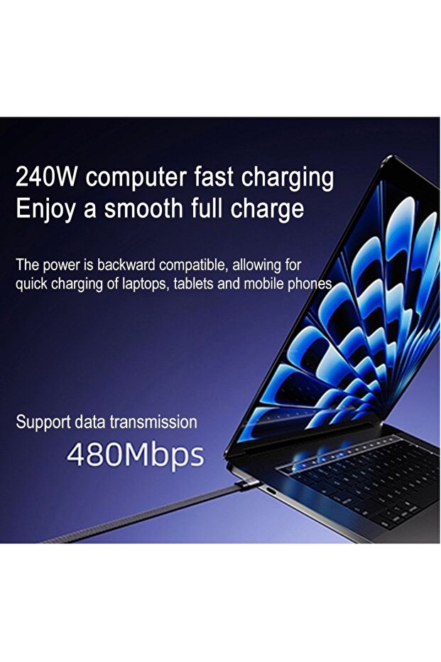 Type-c de Type-C ye Hem Stand Hem Şarj Kablosu Birarada - 7