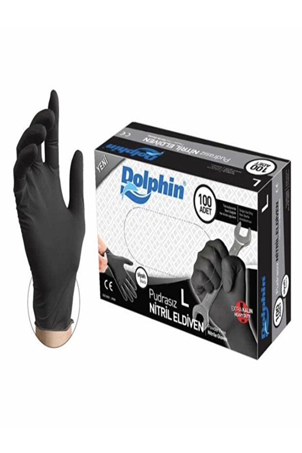 Kullan At Siyah Eldiven L beden 100 lü - 2