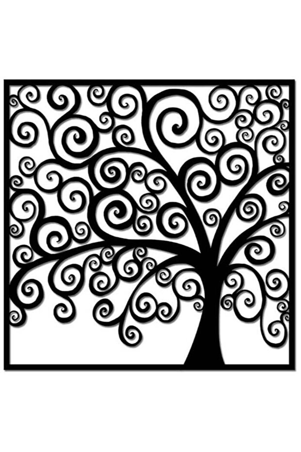 Wooden Tree Of Life Adhesive Wall Art