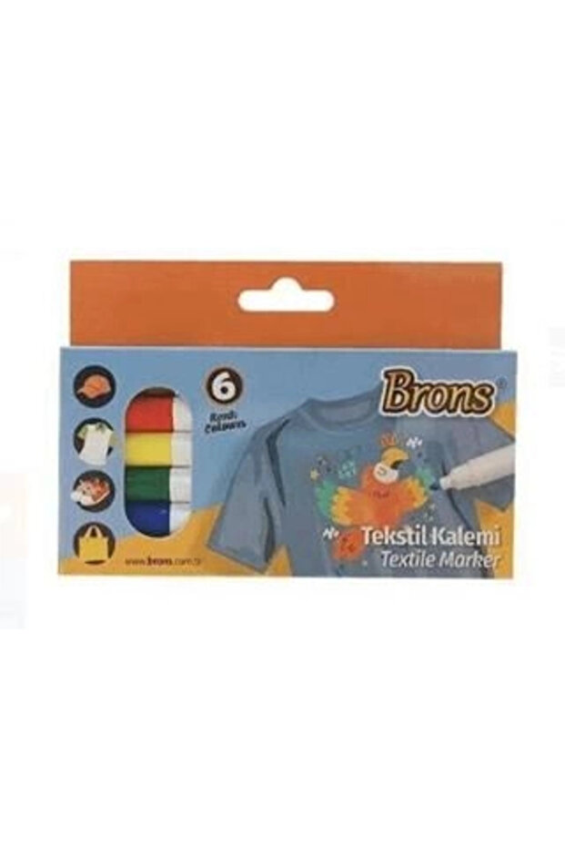 Brons tekstil Kalemi 6'lı Set Marker