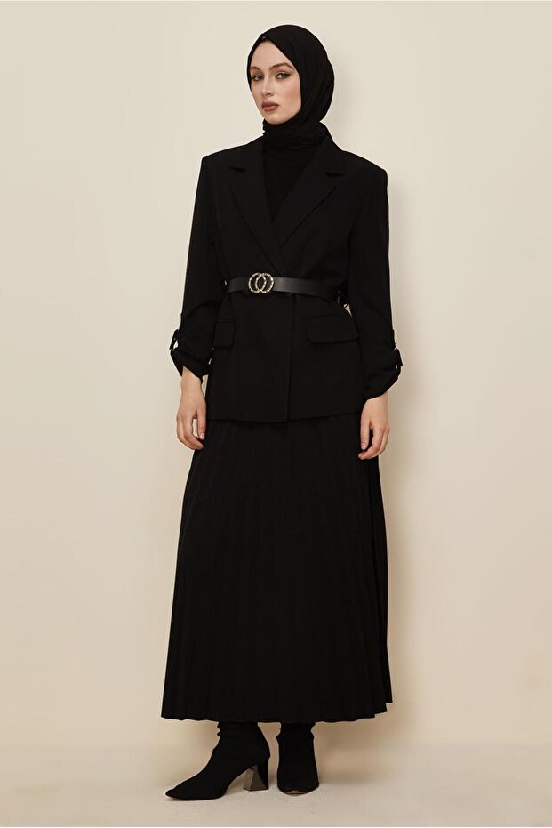 Belted Skirt Suit 30542