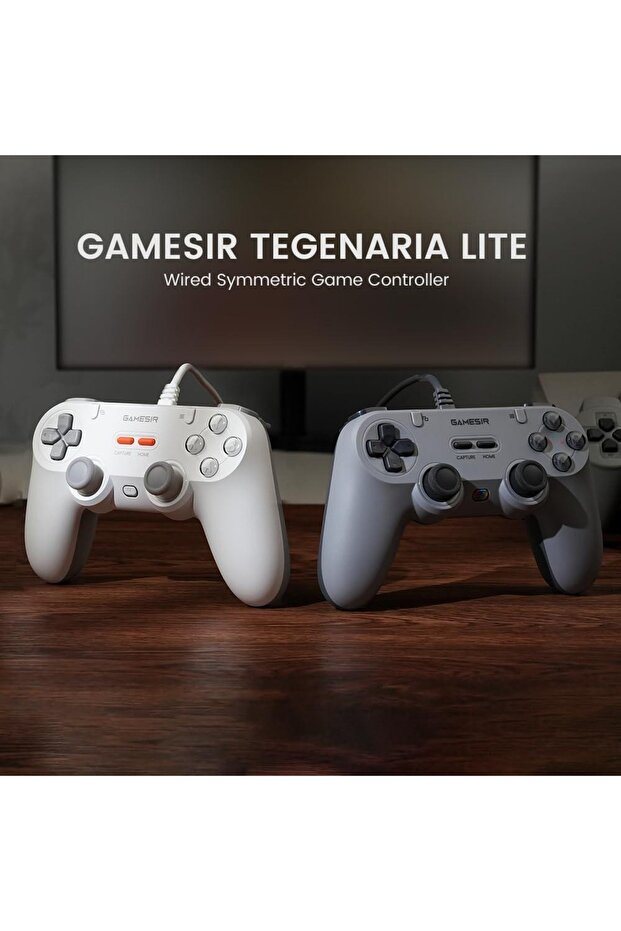 Tegenaria T3 Lite Kablolu Controller Beyaz Switch, Windows PC, Steam , Android ,Ios - 4