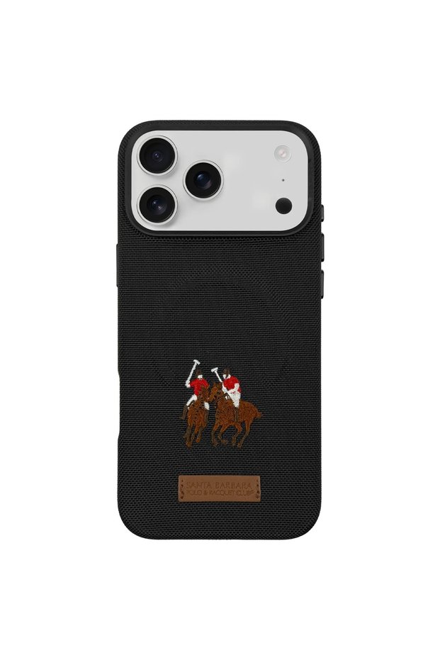 Sbprc for iPhone 17 Pro Case Yolanda Magnetic Charging Compatible Embroidered Woven Look Cover