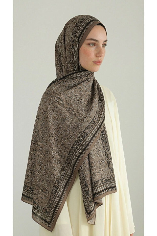 Moriya Ethnic Pattern Cotton Shawl