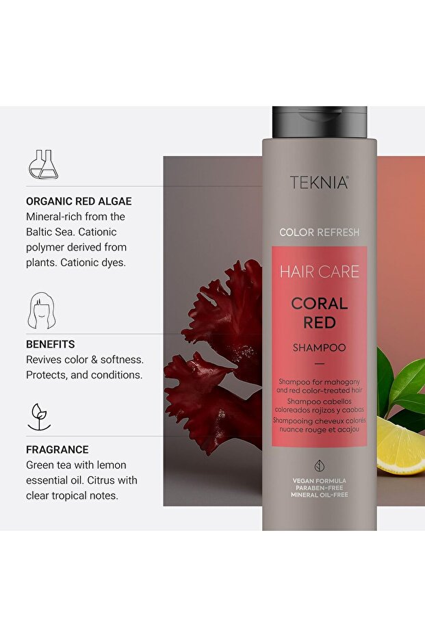 TKN Refresh Coral Red Shampoo 300ML