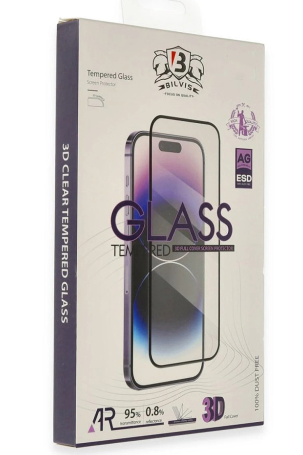 واقي شاشة زجاجي ثلاثي الأبعاد من NRZSNT لهاتف Apple iPhone 17 Air Bilvis (143514) - أسود