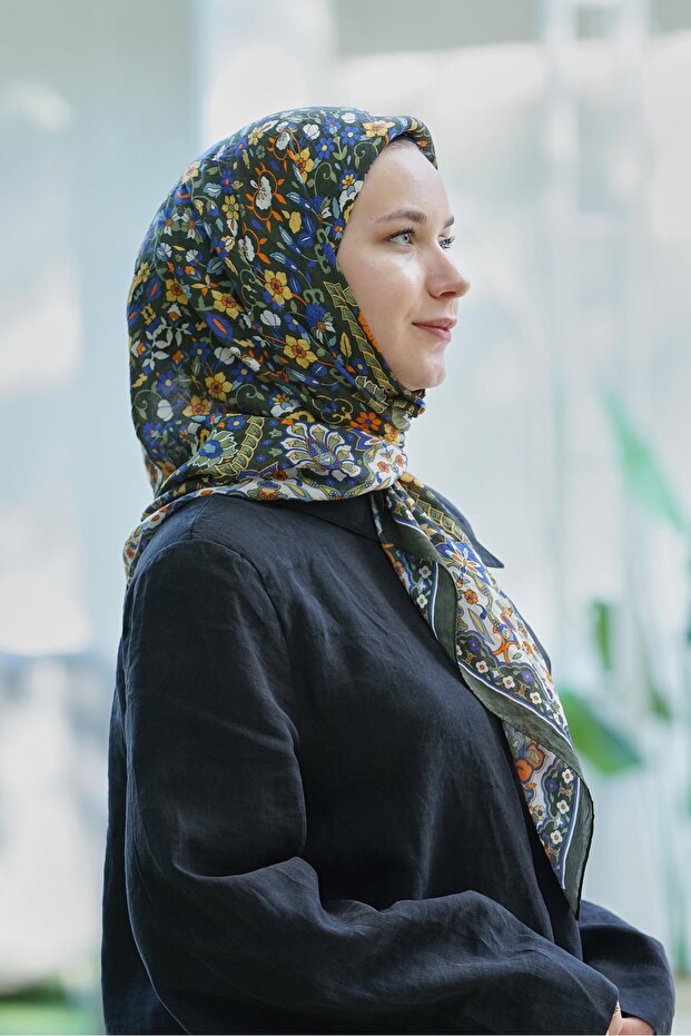 Eșarfă HAKİ Diamond Adel - 2