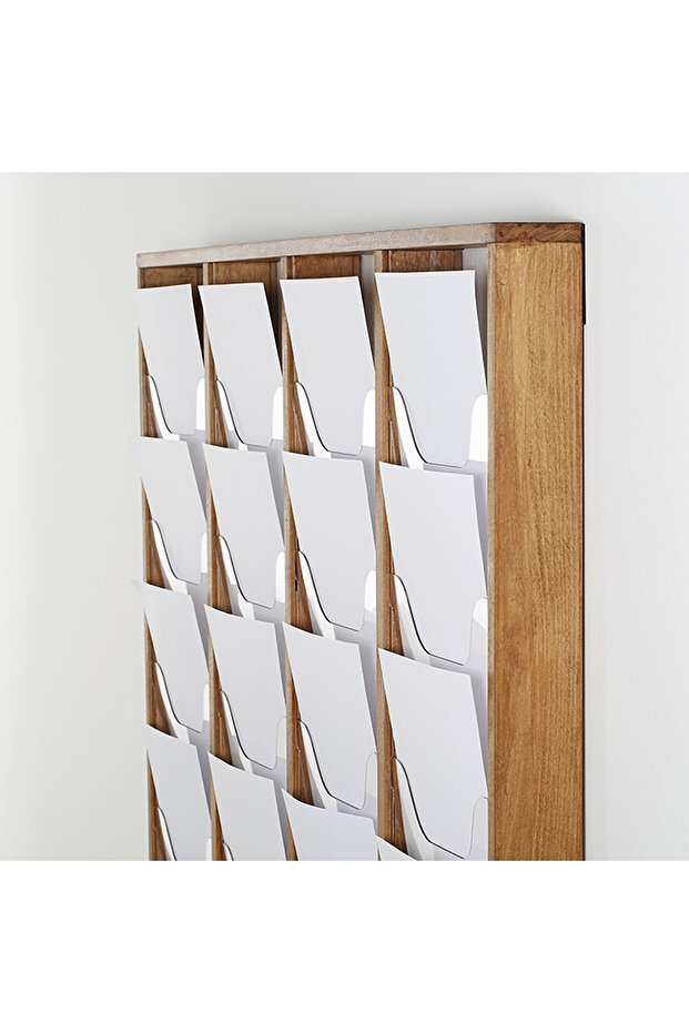 Duvar Tipi Ahşap Dergilik - Broşürlük - 2