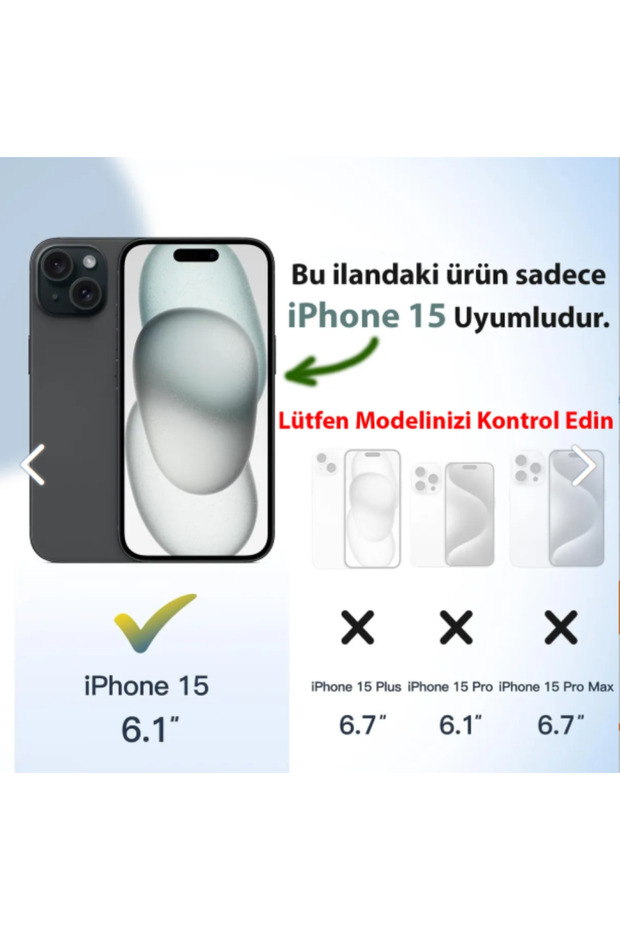 حافظة سيليكون شفافة بنمط مميز متوافقة مع آيفون 15 (6.1 بوصة) - 2