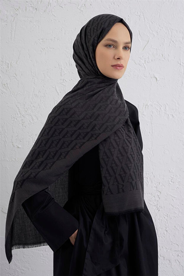Monogram Pattern Edition Shawl 08 - 3