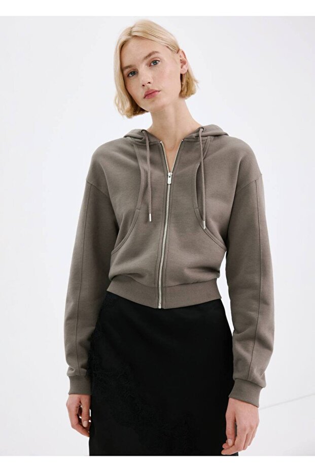 Kapüşonlu sweatshirt - 1