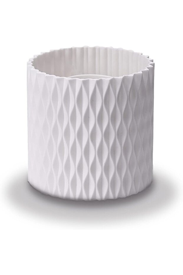 Rotatable Makeup Brush Organiser Cup Makeup Container Storage White