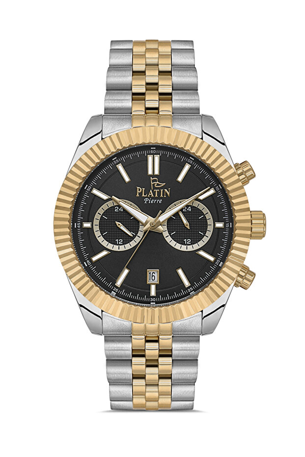 Hds-pl-1287ga-d2 steel band active men's wristwatch