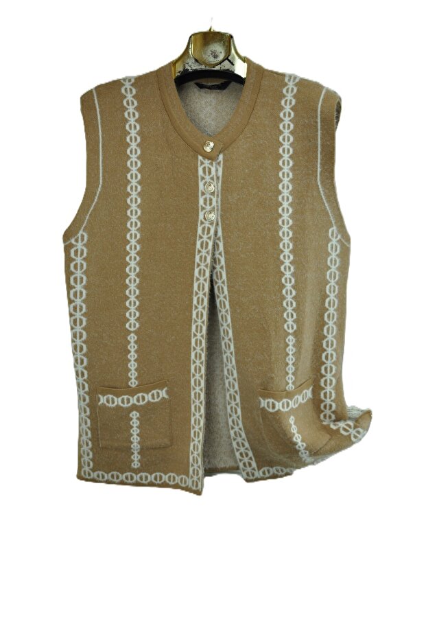 Women's Winter Beard Knitting Vest