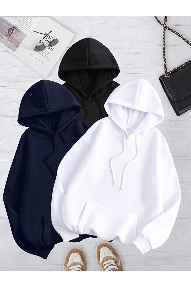 3 Threads / Set of 3 Hooded Sweatshirt