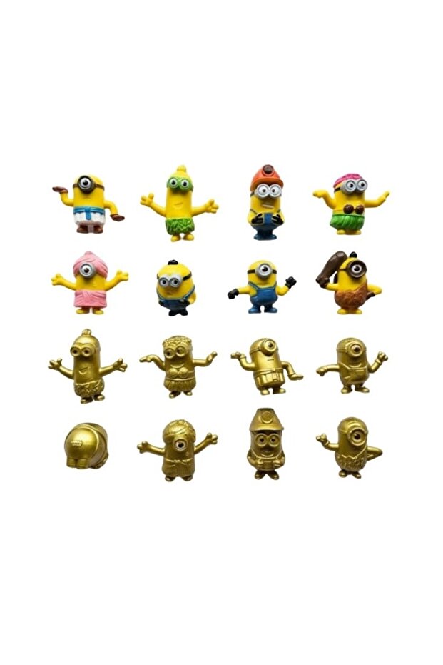 Minions Pop Head Toy Set Despicable Me Character Mini Figures