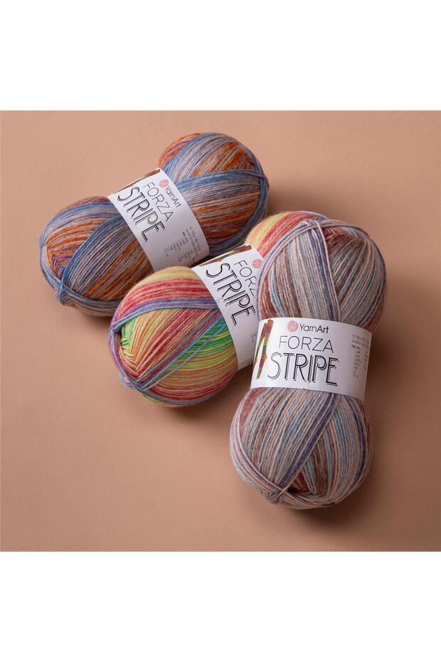 FORZA STRIPE - EBRULİ ÖRGÜ İPİ EBRULİ-2803 - 2