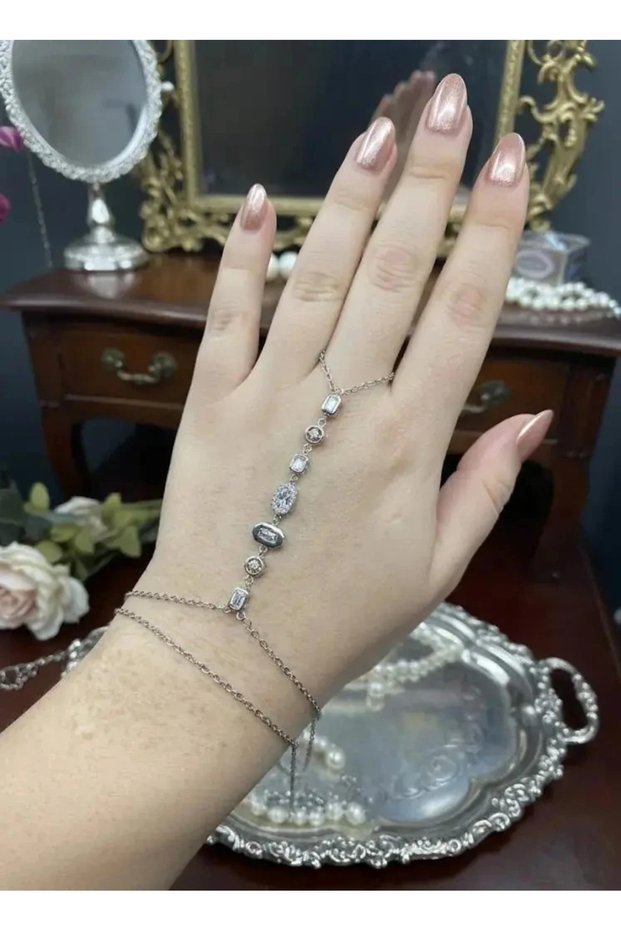 316L Non-Tarnish Steel Silver Color Zircon Drop Stone Shahmeran with Adjustable Chain