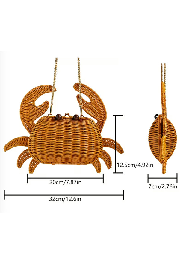 Hasır Yengeç Çanta - 5