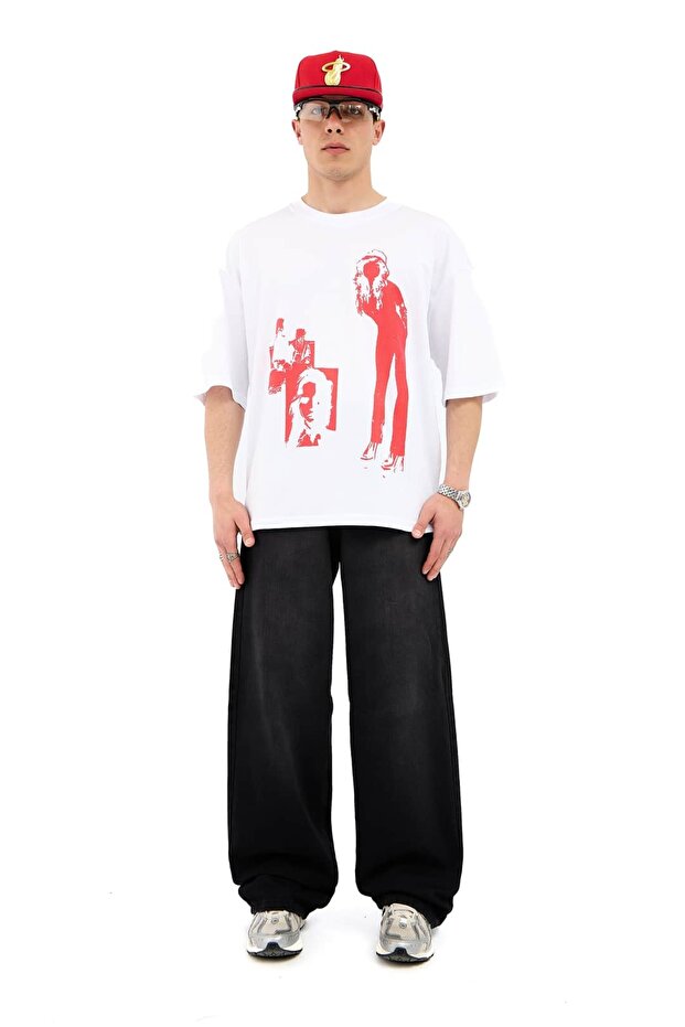 جينز أسود أساسي فضفاض للغاية - 4