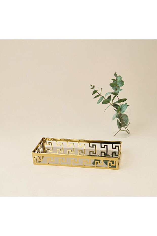 Gia Cutwork Detail Decorative Tray - 30x13 cms