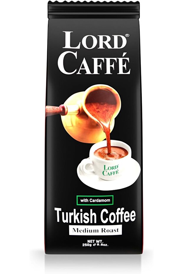 Lord Caffe Turkish Coffee with Cardamom - 250 gm