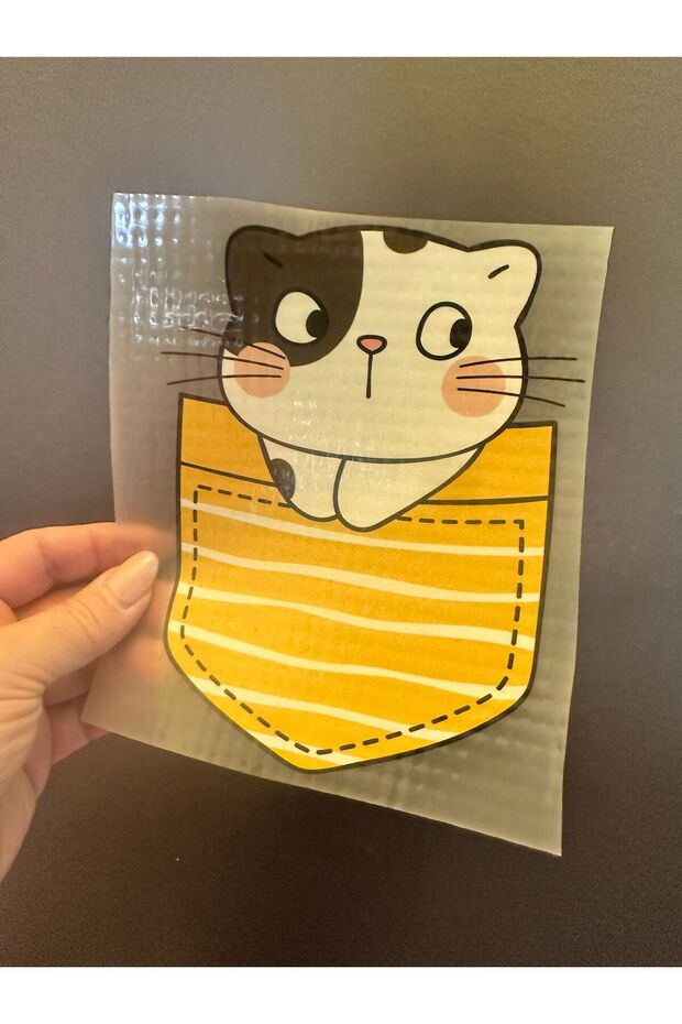 Iron-On Cat Transfer Print Arma 18X17 cm