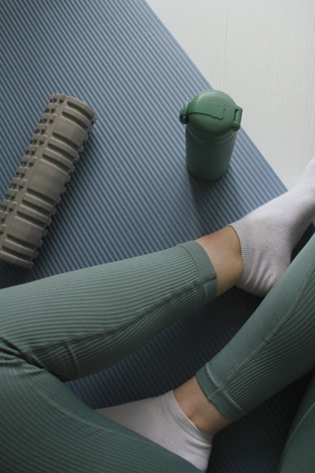 High Waist Corded Fabric Shaping / Sculpting Women's Leggings Stretchy Fabric, Casual & Sports Use
