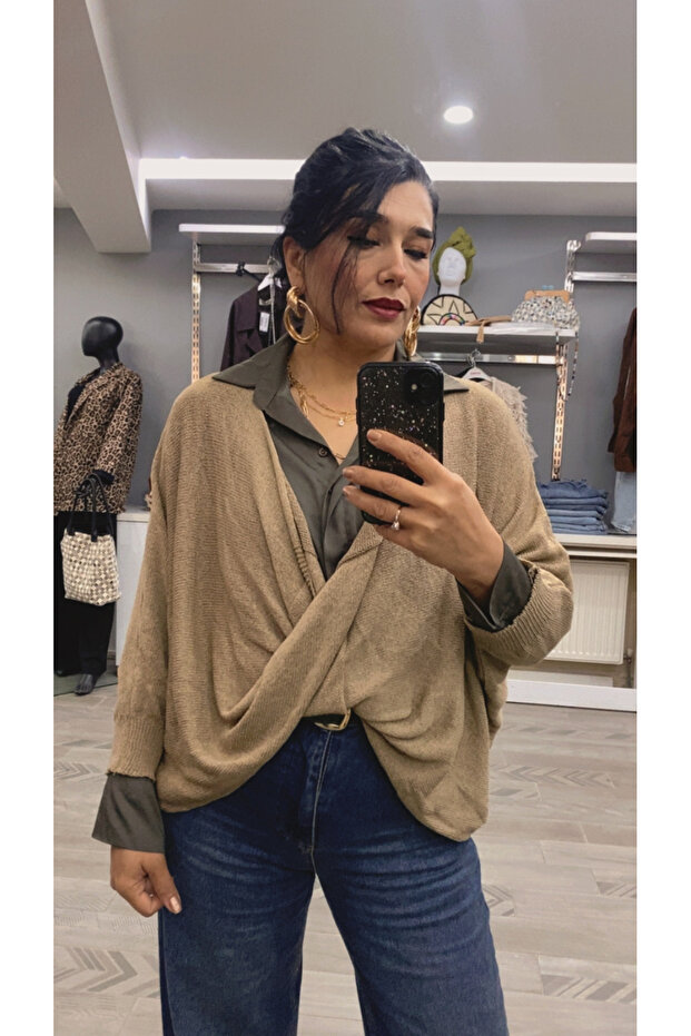 çapraz salaş bohem bluz - 3