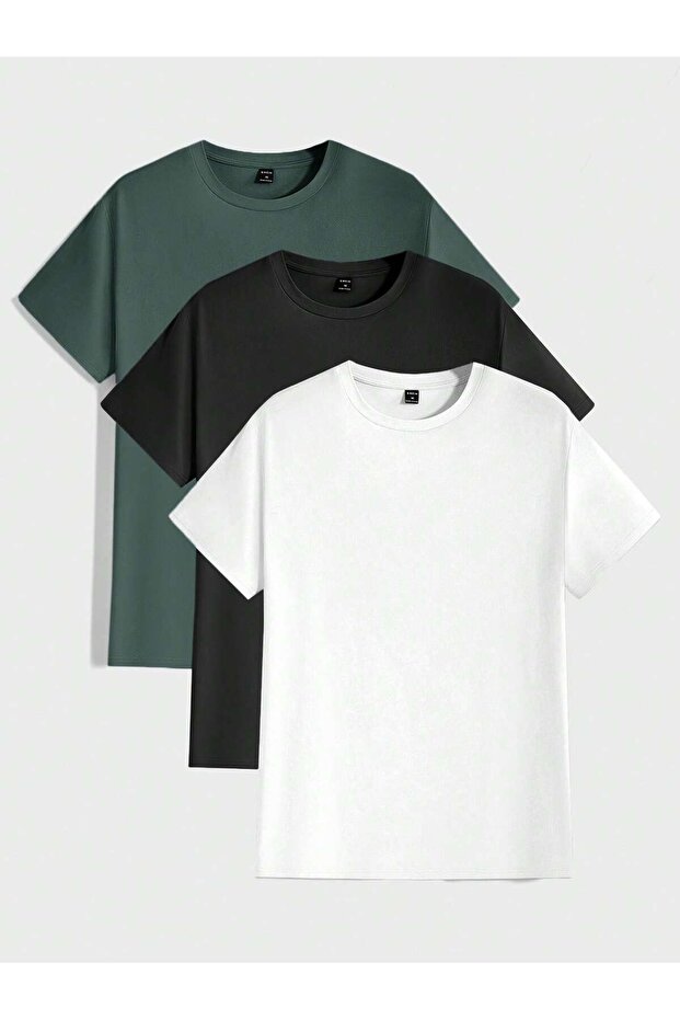 3-Pack Crew Neck Basic T-Shirt