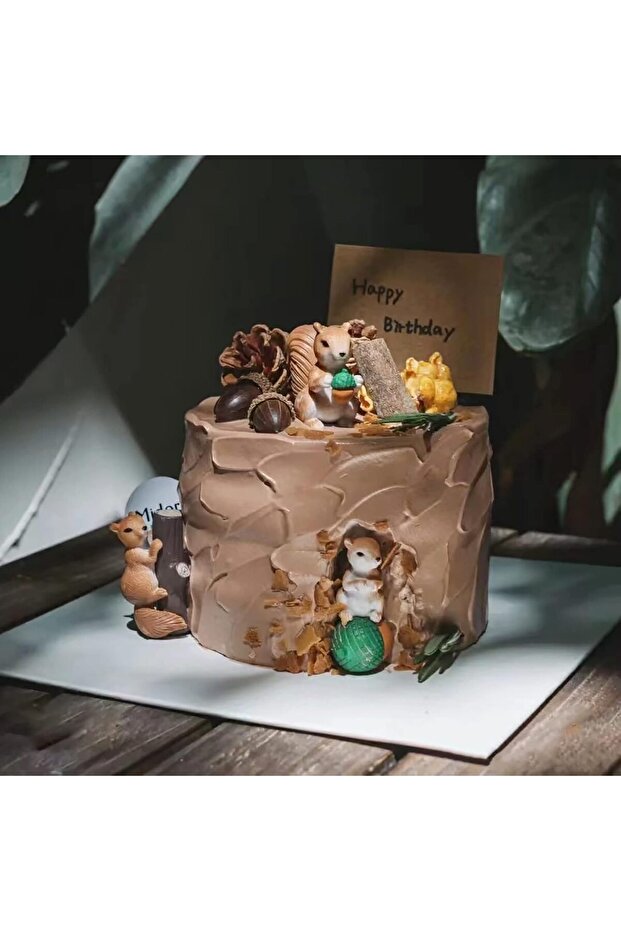 Squirrel Cake Decoration Set - 2