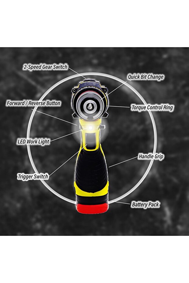 مثقاب لاسلكي 3/8 بوصة - 4