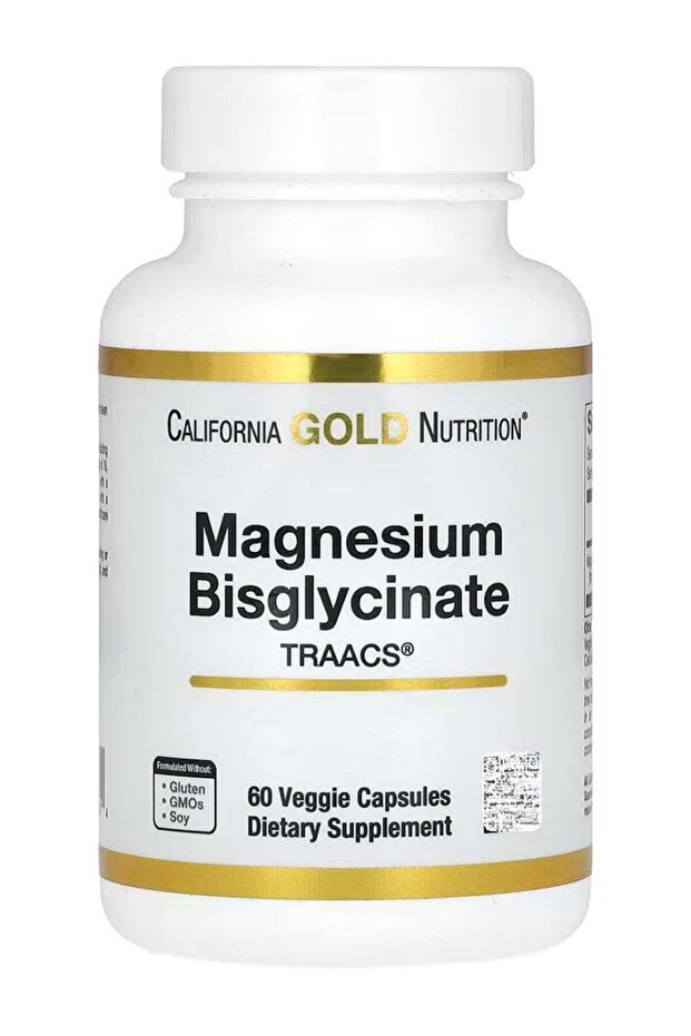 Magnesium Bisglycinate, Albion TRAACS, 200 mg, 60 Veggie Capsules