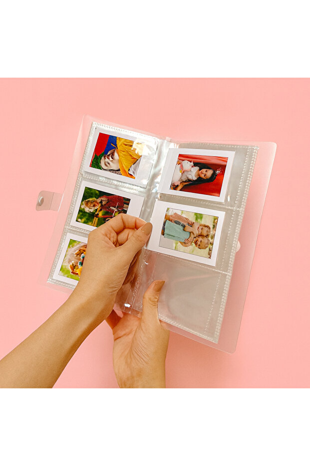 Transparent Instax Polaroid Photo Album with 120 Photo Capacity